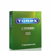 Текстурированные презервативы Torex  С точками  - 3 шт. - Torex - купить с доставкой в Подольске