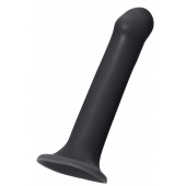 Черный фаллос на присоске Silicone Bendable Dildo XL - 20 см. - Strap-on-me - купить с доставкой в Подольске