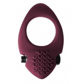Бордовое эрекционное виброкольцо Pure Passion Midnight - Lola Games - в Подольске купить с доставкой