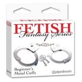 Металлические наручники Beginner s Metal Cuffs - Pipedream - купить с доставкой в Подольске