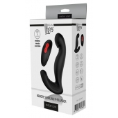 Черный вибромассажер простаты SWIRLING P-PLEASER - Dream Toys - в Подольске купить с доставкой