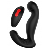 Черный вибромассажер простаты SWIRLING P-PLEASER - Dream Toys - в Подольске купить с доставкой
