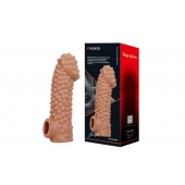 Насадка на фаллос с бугорками - 17,6 см. - KOKOS - в Подольске купить с доставкой