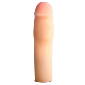 Телесная насадка-удлинитель на пенис PERFORMANCE 1.5INCH COCK XTENDER - 16 см. - Blush Novelties - в Подольске купить с доставкой