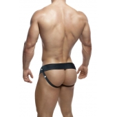 Черный мужской страпон DR. SKIN 6INCH HOLLOW STRAP ON - 16 см. - Blush Novelties - купить с доставкой в Подольске