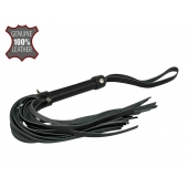 Черная многохвостовая плеть с шипами - 40 см. - Sitabella - купить с доставкой в Подольске