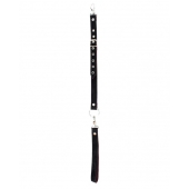 Бордовый поводок для ошейника Ladys Arsenal - БДСМ Арсенал - купить с доставкой в Подольске