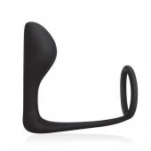 Стимулятор простаты с фиксацией эрекционным кольцом Prostate Gear - BlueLine - в Подольске купить с доставкой