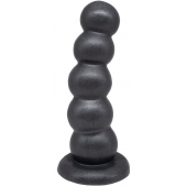 Черная насадка-плаг на харнесс PLATINUM 9 - 24 см. - LOVETOY (А-Полимер) - купить с доставкой в Подольске