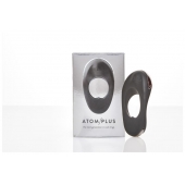 Черное эрекционное виброкольцо с двумя виброэлементами ATOM PLUS - Hot Octopuss - в Подольске купить с доставкой