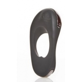 Черное эрекционное виброкольцо с двумя виброэлементами ATOM PLUS - Hot Octopuss - в Подольске купить с доставкой