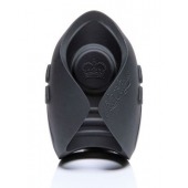 Темно-серый инновационный мужской осциллятор PULSE SOLO LUX с пультом ДУ - Hot Octopuss - в Подольске купить с доставкой