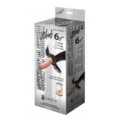 Пояс-трусики с насадкой Glamour - 17 см. - LOVETOY (А-Полимер) - купить с доставкой в Подольске