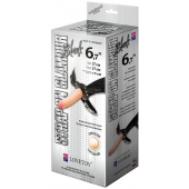 Пояс-трусики с насадкой Glamour - 17 см. - LOVETOY (А-Полимер) - купить с доставкой в Подольске