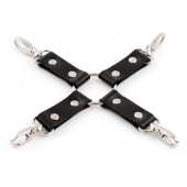 Черная крестовина Ladys Arsenal с карабинами - БДСМ Арсенал - купить с доставкой в Подольске