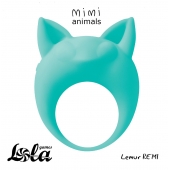 Зеленое эрекционное кольцо Lemur Remi - Lola Games - в Подольске купить с доставкой