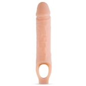 Телесный реалистичный фаллоудлинитель 10 Inch Silicone Cock Sheath Penis Extender - 25,4 см. - Blush Novelties - в Подольске купить с доставкой