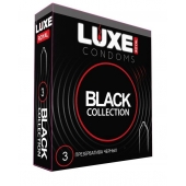 Черные презервативы LUXE Royal Black Collection - 3 шт. - Luxe - купить с доставкой в Подольске