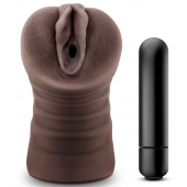 Коричневый мастурбатор-вагина Hot Chocolate Brianna - Blush Novelties - в Подольске купить с доставкой