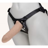 Пустотелый поясной фаллопротез MINI - 17,5 см. - LOVETOY (А-Полимер) - купить с доставкой в Подольске