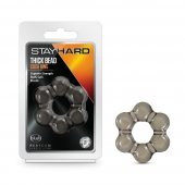 Дымчатое эрекционное кольцо Stay Hard Thick Bead Cock Ring - Blush Novelties - в Подольске купить с доставкой