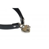 Черный ошейник Utopia с замком и ключиком - Lola Games - купить с доставкой в Подольске