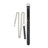 Черный ошейник с поводком Wild - Lola Games - купить с доставкой в Подольске