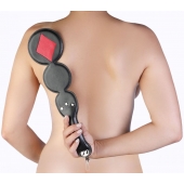 Шлёпалка  Бубны  с анальным плагом - LOVETOY (А-Полимер) - купить с доставкой в Подольске