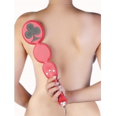 Шлёпалка  Трефы  с анальным плагом - LOVETOY (А-Полимер) - купить с доставкой в Подольске