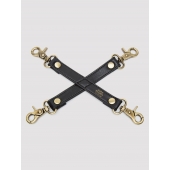 Черный фиксатор для манжет Bound to You Faux Leather Hogtie - Fifty Shades of Grey - купить с доставкой в Подольске