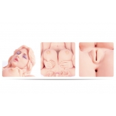 Телесный мастурбатор Victoria с двойным слоем материала - KOKOS - в Подольске купить с доставкой