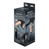 Черный женский пояс BEST SELECT с 3 насадками и вибрацией - LOVETOY (А-Полимер) - купить с доставкой в Подольске