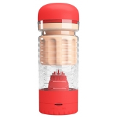 Вибромастурбатор-вагина Emily в красной колбе - Baile - в Подольске купить с доставкой