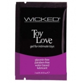 Лубрикант на водной основе для использования с игрушками WICKED Toy Love - 3 мл. - Wicked - купить с доставкой в Подольске