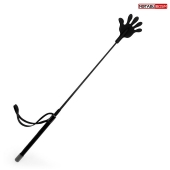 Черный стек с наконечником-ладошкой - 55 см. - Notabu - купить с доставкой в Подольске