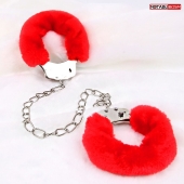 Металлические оковы с мягкой красной опушкой - Notabu - купить с доставкой в Подольске