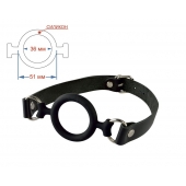 Черный кляп-рамка на регулируемых ремешках - Sitabella - купить с доставкой в Подольске