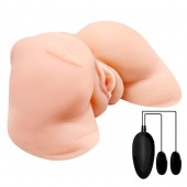 Телесная вибровагина Julie с 2 рабочими отверстиями - Baile - в Подольске купить с доставкой