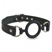 Силиконовый кляп-рамка на кожаных ремешках - Sitabella - купить с доставкой в Подольске