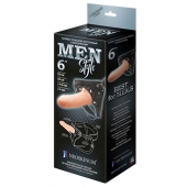 Телесный пустотелый харнесс MEN Style - 17,5 см. - LOVETOY (А-Полимер) - купить с доставкой в Подольске