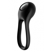 Черное эрекционное виброкольцо Majestic Duo - Satisfyer - в Подольске купить с доставкой