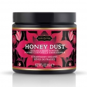 Пудра для тела Honey Dust Body Powder с ароматом клубники - 170 гр. - Kama Sutra - купить с доставкой в Подольске