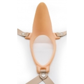 Телесный эректор-ложечка с фиксацией на ремешках MEN STYLE - LOVETOY (А-Полимер) - в Подольске купить с доставкой