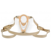 Телесный эректор-ложечка с фиксацией на ремешках MEN STYLE - LOVETOY (А-Полимер) - в Подольске купить с доставкой