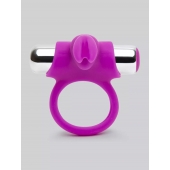 Лиловое виброкольцо с пультом ДУ Remote Control Cock Ring - Happy Rabbit - в Подольске купить с доставкой