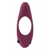 Бордовое эрекционное виброкольцо Lunar - Lola Games - в Подольске купить с доставкой