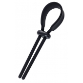 Черное эрекционное лассо на пенис Keb - A-toys - в Подольске купить с доставкой