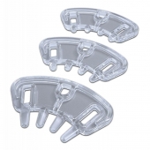 Набор из 3 проставок с шипами для поясов верности Pubic Enemy от MyStim - MyStim - купить с доставкой в Подольске