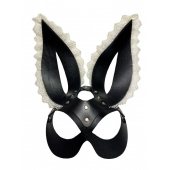 Маска зайки с бежевым кружевом на ушках - БДСМ Арсенал - купить с доставкой в Подольске