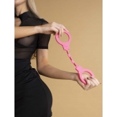 Розовые силиконовые наручники - Le Frivole - купить с доставкой в Подольске